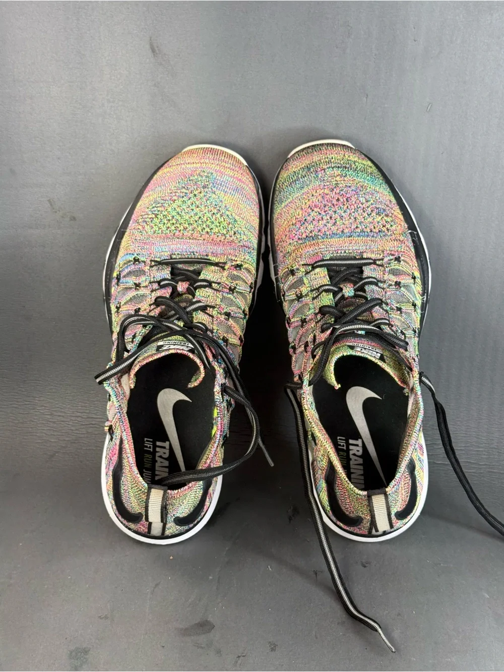 Nike Train Ultrafast Flyknit 'Volt' athletic sneaker shoes men’s size 11